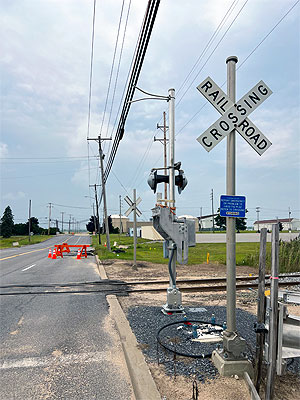 Rail Crossing road damage